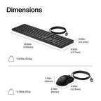 HP 175C Wired Mouse and Keyboard Combo