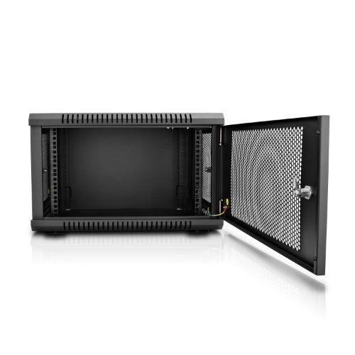 V7 RMWC6U-1N rack cabinet 6U Wall mounted rack Black