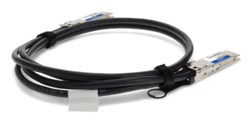 AddOn Networks QDD-400-CU3M-AO InfiniBand/fibre optic cable 118.1" (3 m) QSFP-DD DAC Black, Stainless steel