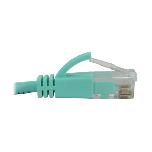 Tripp Lite N261-S01-AQ networking cable Aqua color 11.8" (0.3 m) Cat6a U/UTP (UTP) Round