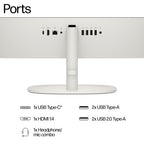 HP All-in-One Desktop 22-dg0440 N200 21.45" 1920 x 1080 pixels 8 GB DDR5-SDRAM White