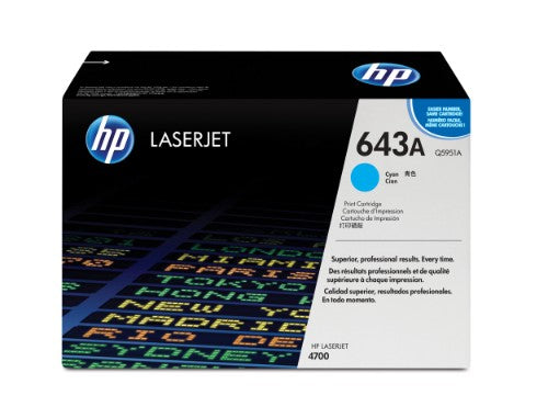 Q5951A (643A) Toner cyan, 10K pages @ 5% coverage