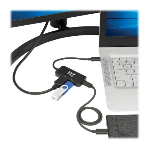 Tripp Lite U444-06N-H4UBC2 laptop dock/port replicator Wired USB 3.2 Gen 1 (3.1 Gen 1) Type-C Black