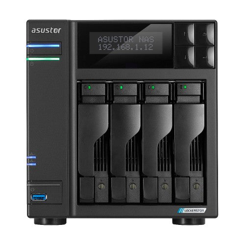 Asustor LOCKERSTOR 4 Gen2+ NAS Desktop Intel® Celeron® N5105 4 GB DDR4 ADM Black