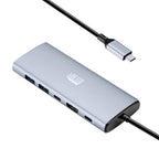 Adesso AUH-4035 laptop dock/port replicator Wired USB 3.2 Gen 2 (3.1 Gen 2) Type-C Aluminum