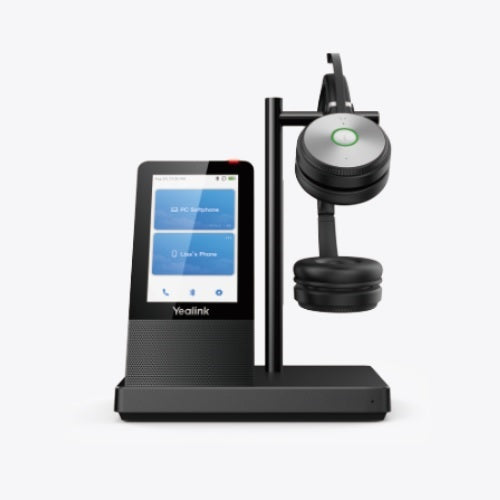 Yealink WH66 Dual UC Headset Wireless Head-band Office/Call center USB Type-A Bluetooth Charging stand Black