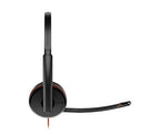 HP Poly Blackwire 3220 Stereo Headset +USB-C/A Adapter TAA