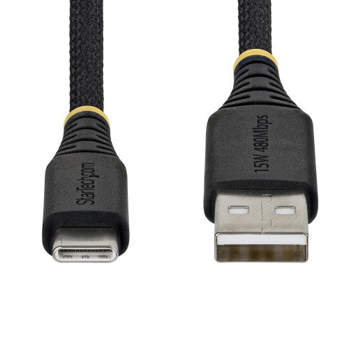 StarTech.com USB2AC10FBR USB cable USB 2.0 120.1" (3.05 m) USB A USB C 0.48 Gbit/s 15 W Black