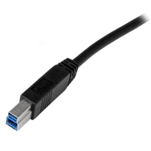 StarTech.com USB3CAB1M USB cable USB 3.2 Gen 1 (3.1 Gen 1) 39.4" (1 m) USB A USB B 5 Gbit/s Black