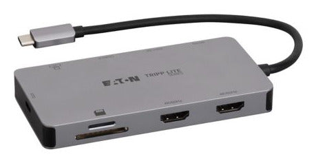 Eaton U442-DOCK8G-GG2 laptop dock/port replicator Docking USB 3.2 Gen 1 (3.1 Gen 1) Type-C Gray