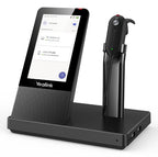 Yealink WH67 Teams Headset Wireless Ear-hook, Head-band, Neck-band Office/Call center Bluetooth Charging stand Black