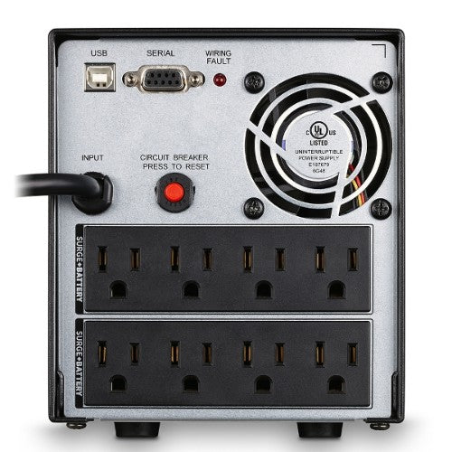 CyberPower OR1500PFCLCD uninterruptible power supply (UPS) Line-Interactive 1.5 kVA 1050 W 8 AC outlet(s)