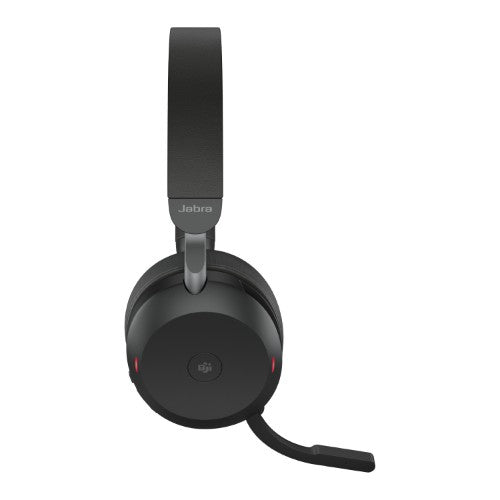 Jabra Evolve2 75 Headset Wireless Head-band Office/Call center USB Type-C Bluetooth Charging stand Black