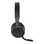 Jabra Evolve2 75 Headset Wireless Head-band Office/Call center USB Type-C Bluetooth Charging stand Black
