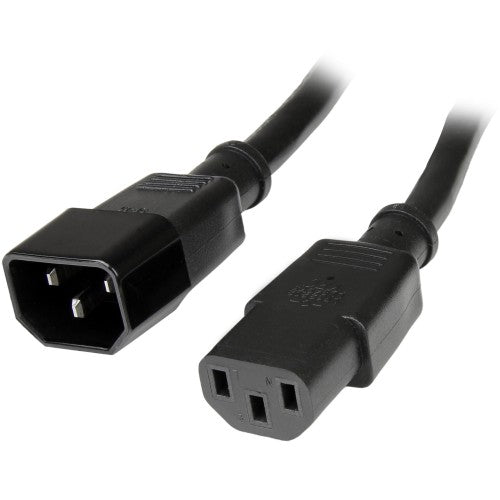 StarTech.com PXT10010 power cable Black 118.1" (3 m) C13 coupler C14 coupler