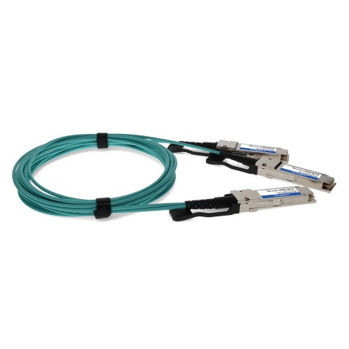 AddOn Networks MFS1S50-H005V-AO InfiniBand/fibre optic cable 196.9" (5 m) QSFP56 2x QSFP56 AOC Aqua color