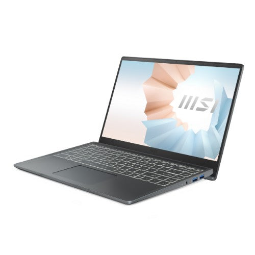 MSI Modern 14 B11SB-083 Laptop 14" Full HD Intel® Core™ i7 i7-1165G7 16 GB DDR4-SDRAM 1 TB SSD NVIDIA GeForce MX450 Wi-Fi 5 (802.11ac) Windows 10 Pro Gray