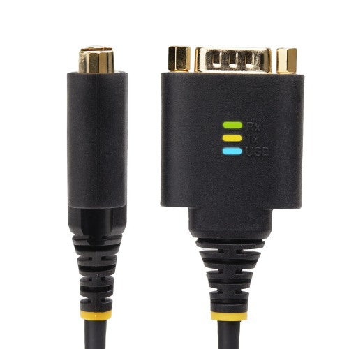 StarTech.com 2P1FFC-USB-SERIAL cable gender changer USB-A 2 x DB-9 RS-232 Black, Gray