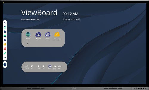 Viewsonic IFP7562 signage display Interactive flat panel 75" LED Wi-Fi 350 cd/m² 4K Ultra HD Black Touchscreen Built-in processor Android