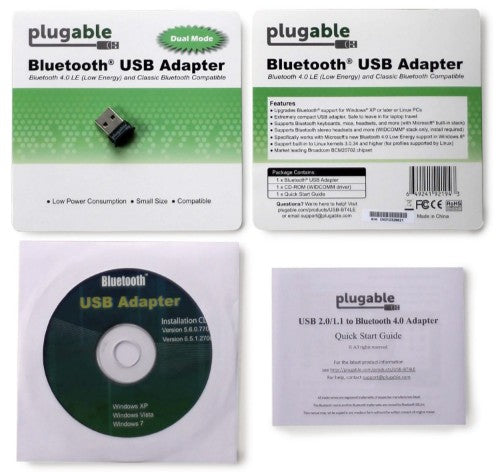Plugable Technologies USB-BT4LE network card Bluetooth