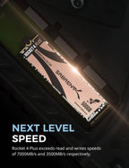 Sabrent SB-RKT4P-PSHS-500 internal solid state drive M.2 500 GB PCI Express 4.0 TLC NVMe