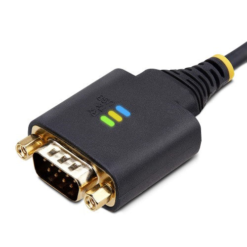 StarTech.com 1P6FFC-USB-SERIAL serial cable Black 78.7" (2 m) USB Type-A DB-9