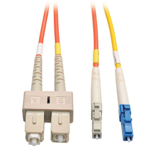 Eaton N425-03M InfiniBand/fibre optic cable 118.1" (3 m) 2x LC 2x SC OFNR Beige, Blue, White