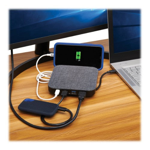Tripp Lite U442-DOCK17-GY laptop dock/port replicator Wired USB 3.2 Gen 1 (3.1 Gen 1) Type-C Gray