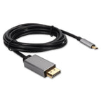 AddOn Networks USBC2DPMMAL-AA video cable adapter 7.87" (0.2 m) USB Type-C DisplayPort Black