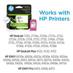 HP 67XL High Yield Tri-color Original Ink Cartridge