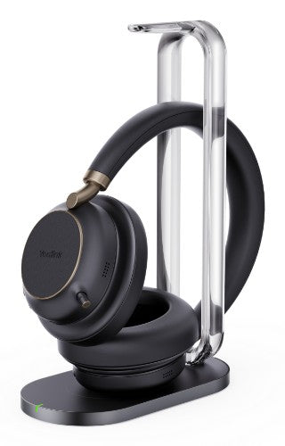 Yealink BH76 Plus + Charging Stand Teams USB-C/A Headset Wireless Head-band Calls/Music USB Type-C / USB Type-A Bluetooth Black