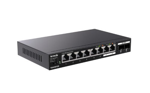 Tenda TEM2010X network switch 2.5G Ethernet (100/1000/2500) Desktop Black