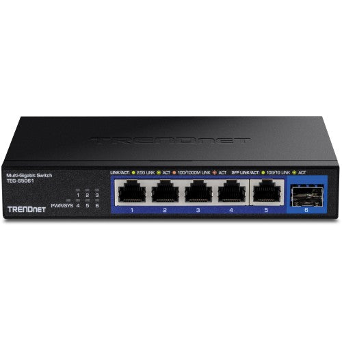 Trendnet TEG-S5061 network switch Unmanaged 2.5G Ethernet (100/1000/2500) Black