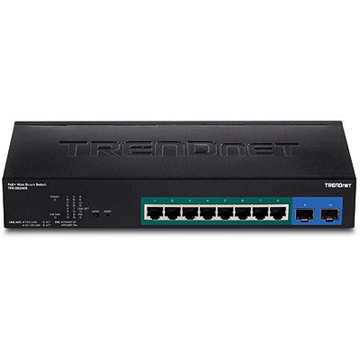 Trendnet TPE-082WS network switch Managed Gigabit Ethernet (10/100/1000) Power over Ethernet (PoE) 1U Black