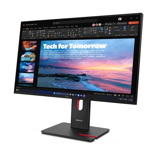 Lenovo ThinkVision T27QD-40 computer monitor 27" 2560 x 1440 pixels Wide Quad HD LED Black