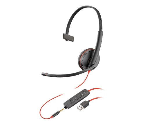 HP Poly Poly Blackwire 3215 Monaural USB-A Headset (Bulk)