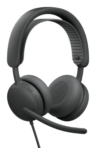 Logitech Zone Wired 2 Headset Head-band Calls/Music USB Type-C / USB Type-A Graphite
