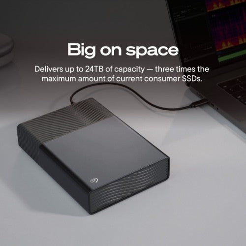 Seagate One Touch STNB16000400 external hard drive 16 TB USB Type-C Dark Gray