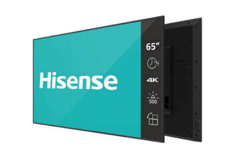 Hisense 65DM66D signage display 65" LED Wi-Fi 500 cd/m² 4K Ultra HD Black Built-in processor Android 11 24/7
