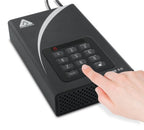 Apricorn Aegis Padlock DT 2TB external hard drive 3.5" USB Type-B 3.2 Gen 1 (3.1 Gen 1) Black