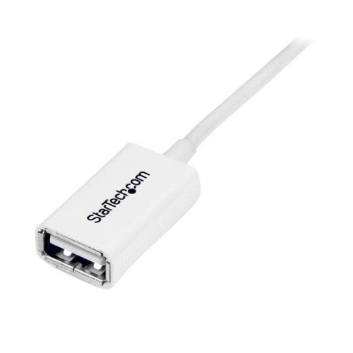 StarTech.com 3m USB2.0 m/f USB cable 118.1" (3 m) USB A 0.48 Gbit/s White