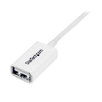 StarTech.com 3m USB2.0 m/f USB cable 118.1" (3 m) USB A 0.48 Gbit/s White