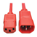 Tripp Lite P004-003-ARD power cable Red 35.4" (0.9 m) C13 coupler C14 coupler