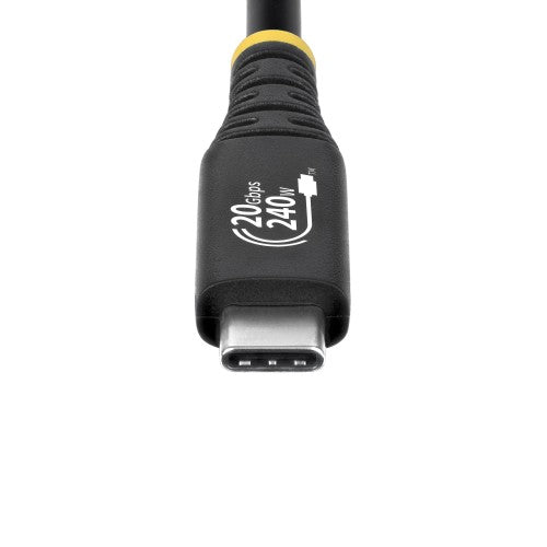 StarTech.com CC6FT20GUSB4TP USB cable USB4 Gen 2x2 70.9" (1.8 m) USB C 20 Gbit/s 240 W Black