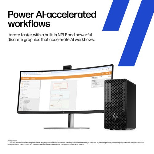 HP Z1 Tower G1i Desktop PC Wolf Pro Security Edition Intel Core Ultra 9 285 64 GB DDR5-SDRAM 1 TB SSD Windows 11 Pro Black