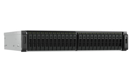 QNAP TS-H3077AFU-R7-64G NAS/storage server Rack (2U) AMD Ryzen™ 5 64 GB DDR5 0 TB QuTS hero Black, Metallic