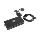 Tripp Lite U223-007-IND-1 interface hub USB 2.0 Type-B 480 Mbit/s Black