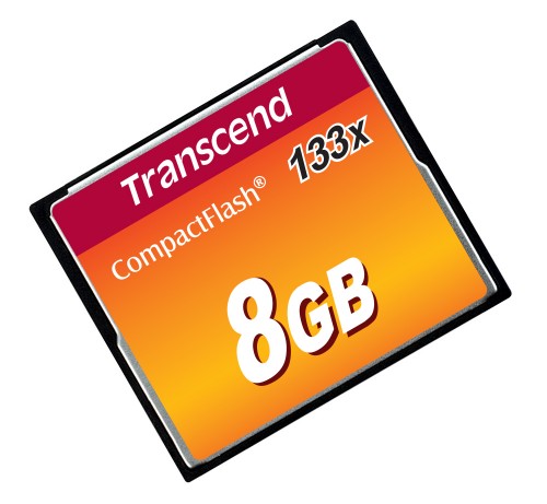 Transcend 8GB, CF Card, MLC, 133X