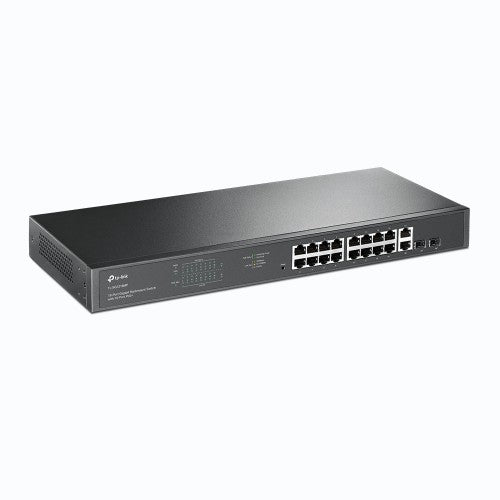 TP-Link TL-SG1218MP network switch Unmanaged Gigabit Ethernet (10/100/1000) Power over Ethernet (PoE) 1U Black