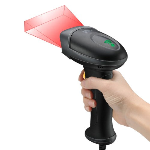 Adesso NuScan 2500TU Handheld bar code reader 1D/2D CMOS Black, Yellow